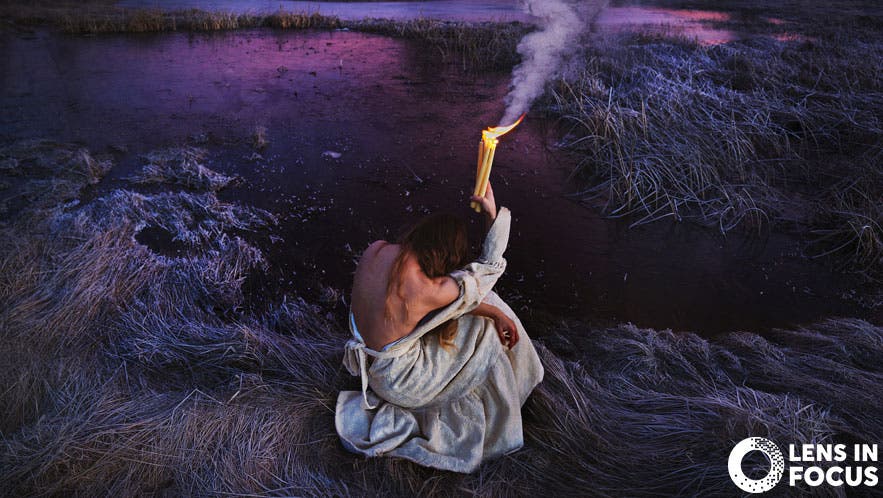 Brooke Shaden offering self portrait
