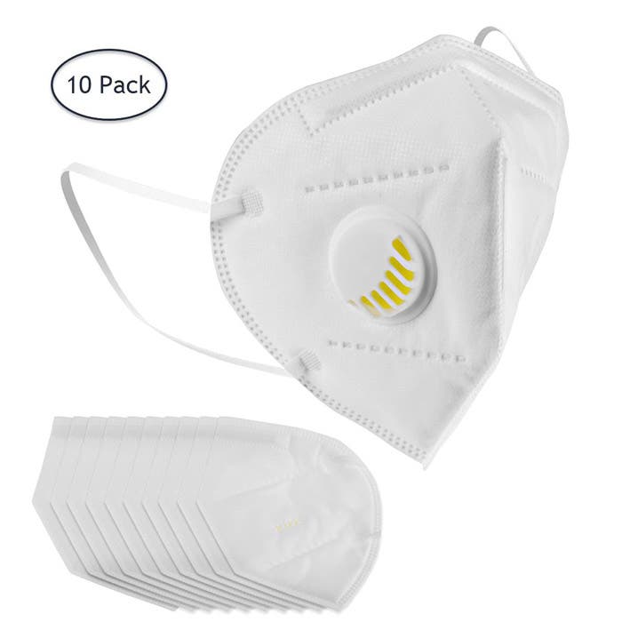 KN95 Protective Face Masks with Filter (10 Pack) 