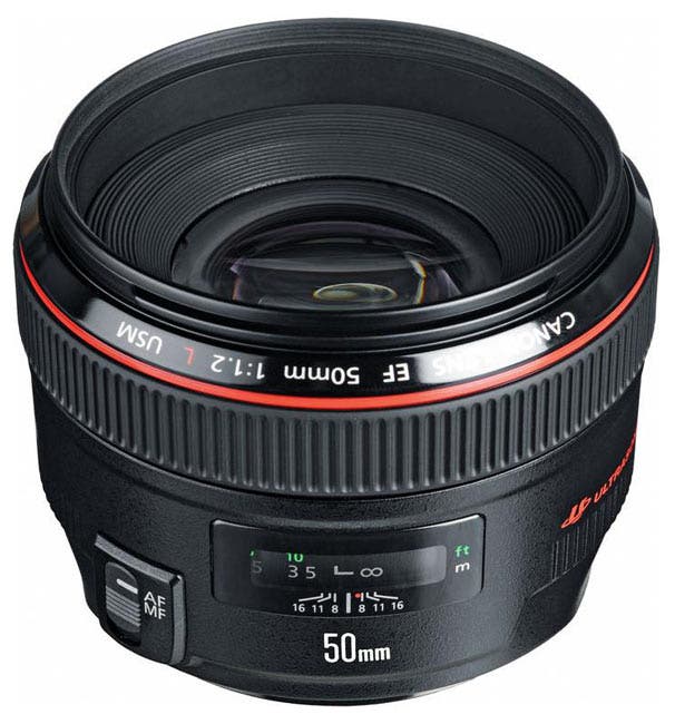  Canon EF 50mm f / 1.2 L USM 