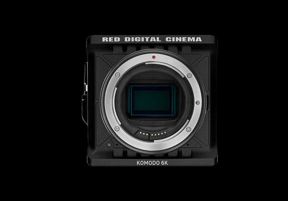 RED KOMODO 6K on black background