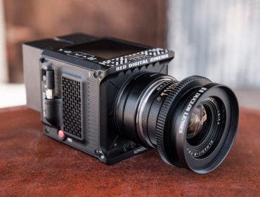 Red KOMODO 6K Camera on table