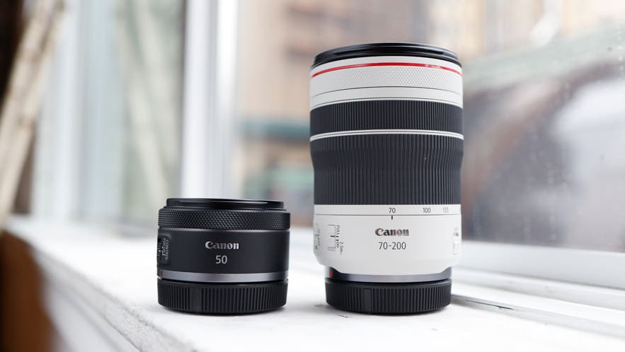 Canon RF 50mm F1.8 STM and Canon RF 70-200mm F4 L IS USM