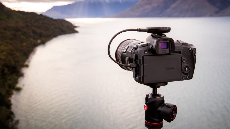Syrp Genie Micro on camera landscape mountains outdoor photography