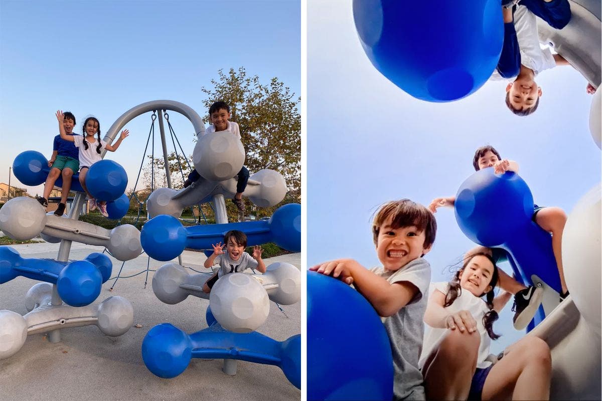 kids playing on the playground