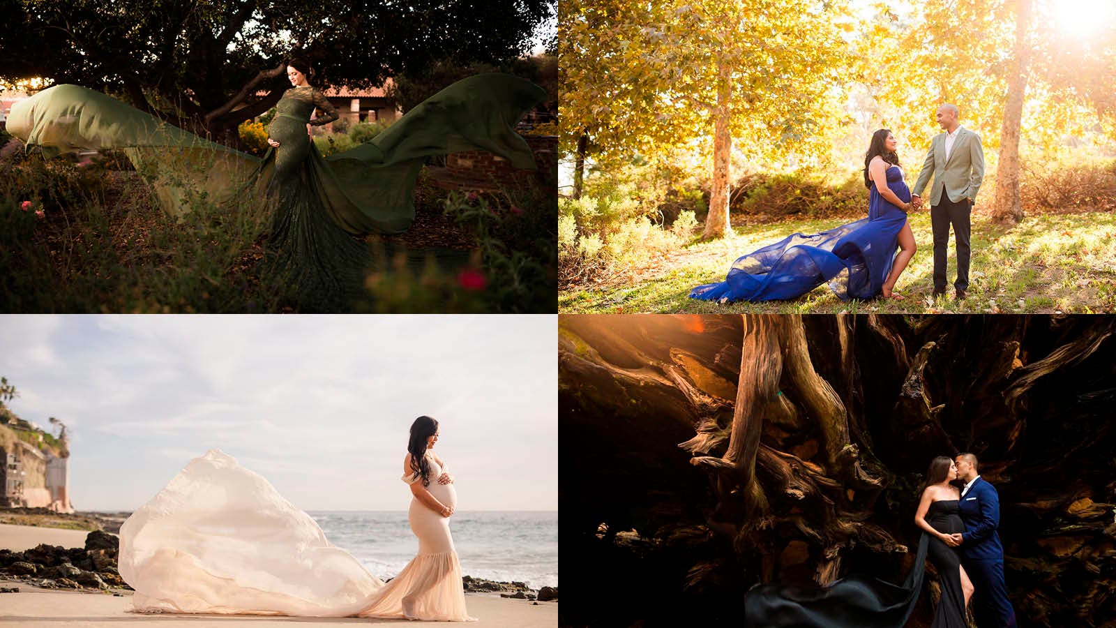 collage of maternity picture ideas for feature