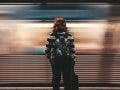 motion blur photography commuter by subway