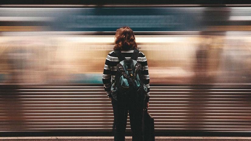 motion blur photography commuter by subway