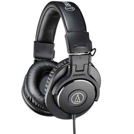 Audio-Technica ATH-M30x Professional Monitor Headphones, 96dB, 15-20kHz, Black