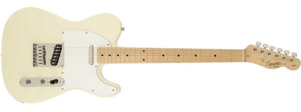Squier Affinity Series Telecaster Electric Guitar, Maple Fingerboard, Arctic White