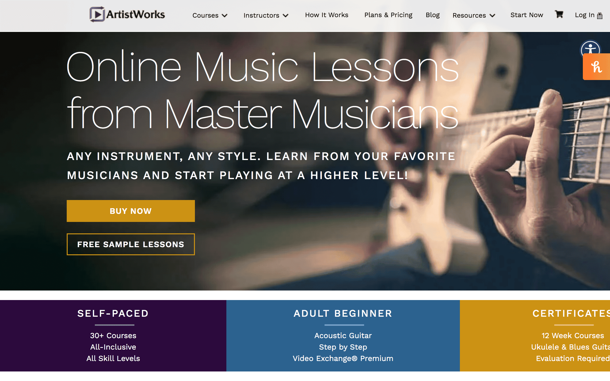 ArtistWorks Online Music Lessons