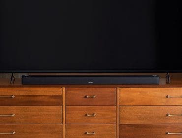 Bose Soundbar 900 on living room entertainment center