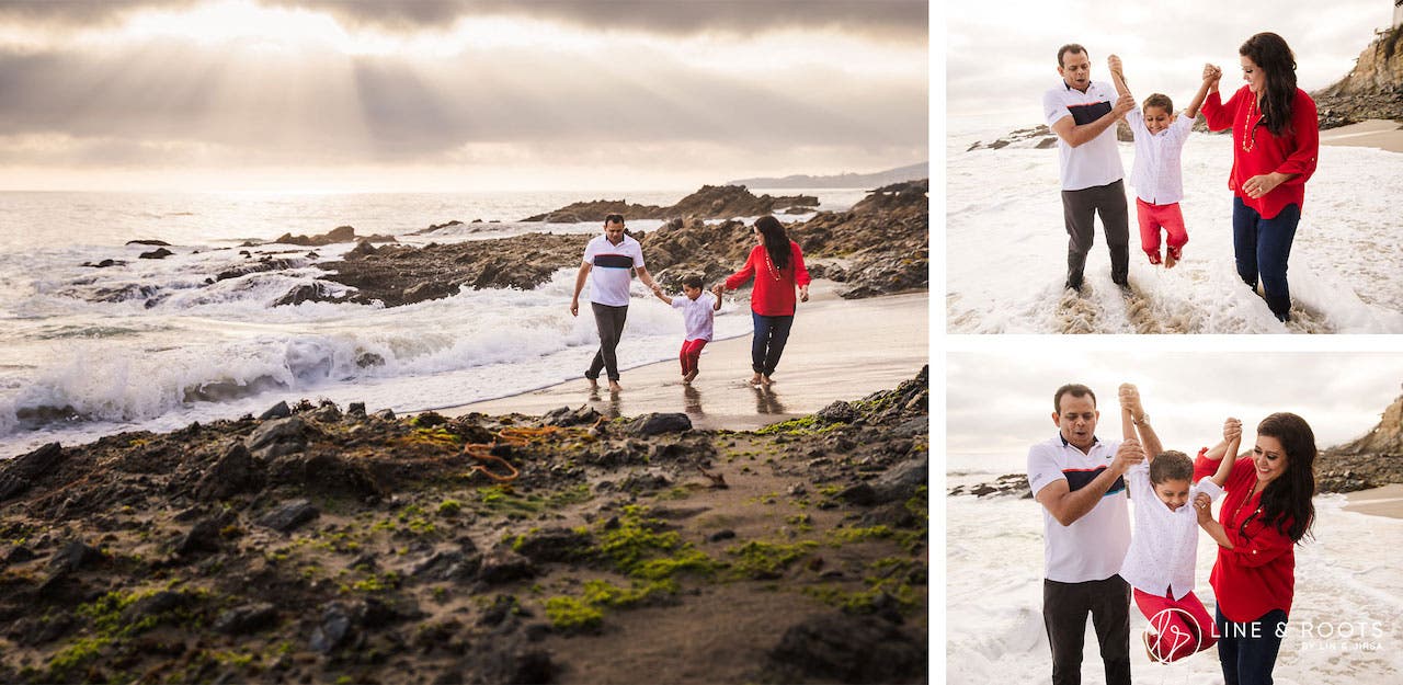 action shots for family beach pictures