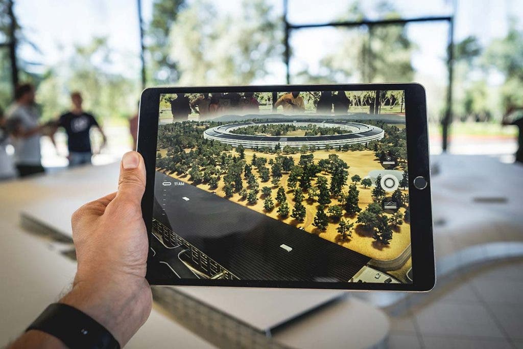 augmented reality app on tablet