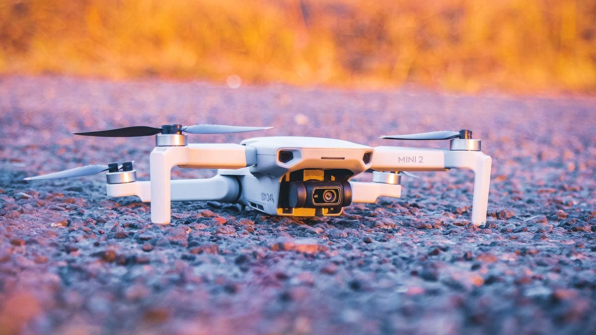 dji mini 2 drone landed