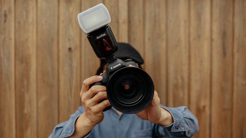 photographer with camera