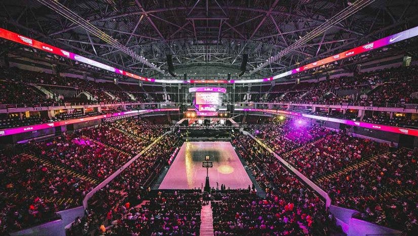basketball game stadium event timelapse enlaps