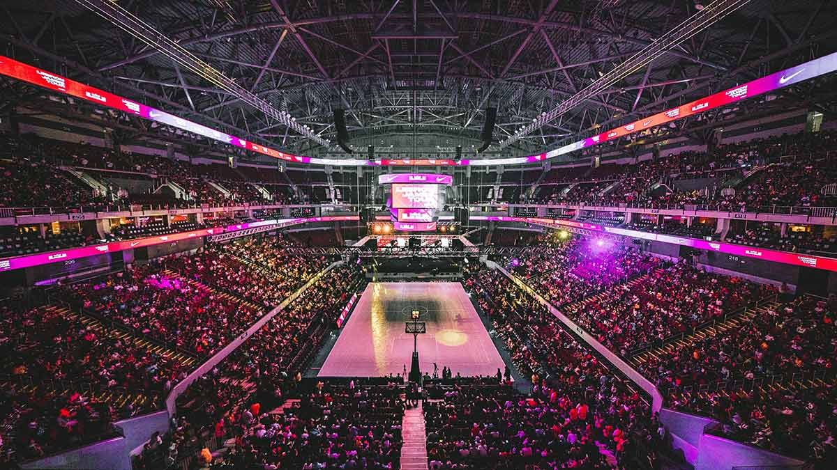 basketball game stadium event timelapse enlaps