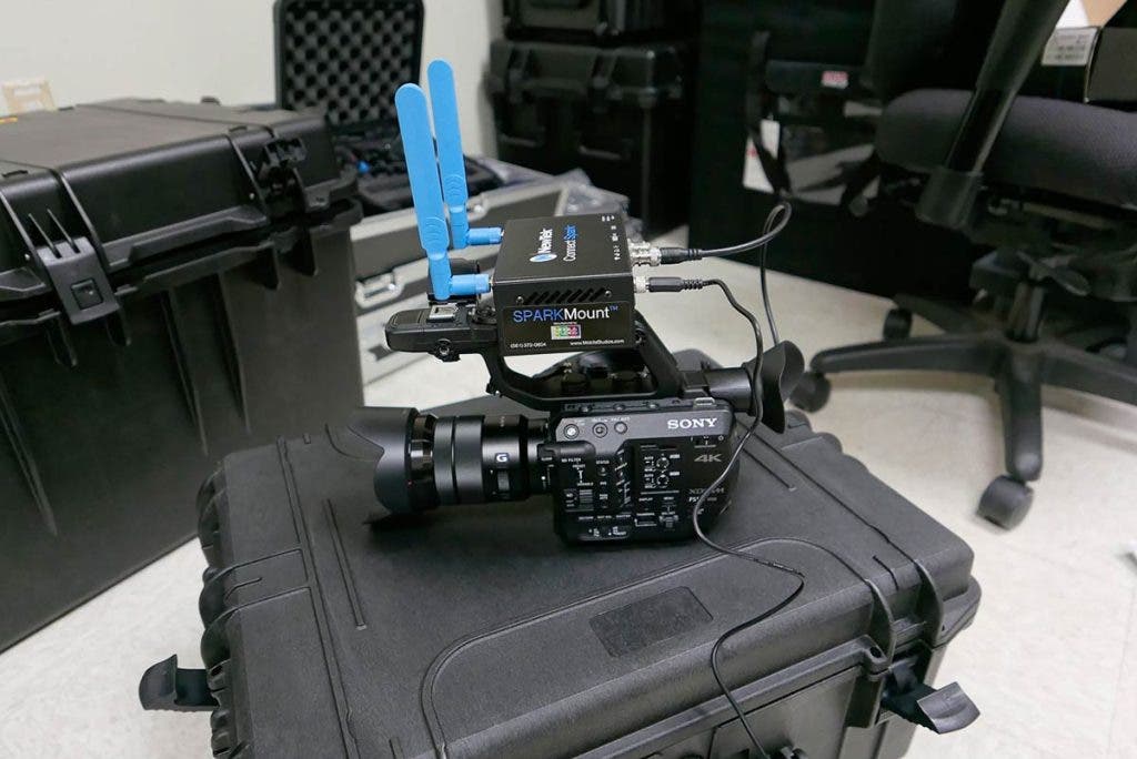 Madison Area Technical College broadcast studio for live streaming