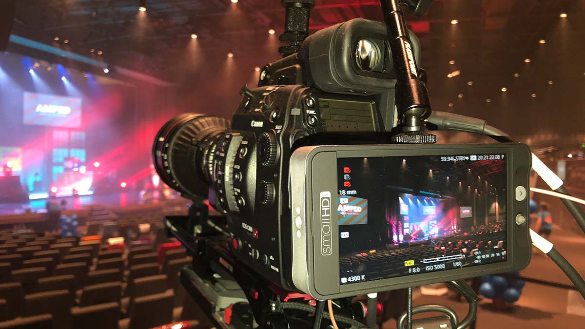 gt church online worship live stream canon camera and lens setup