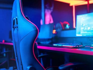 esports chair desktop gear setup