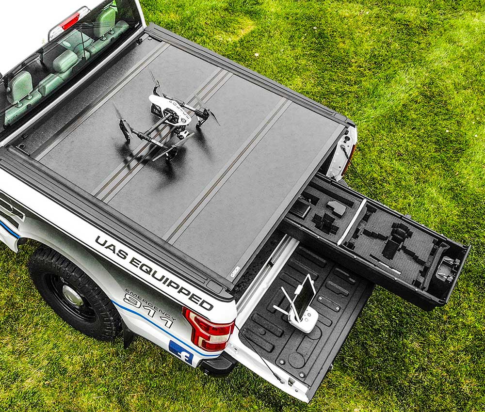 Town of Linn Police Department ford f150 truck with drone deployment technology