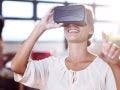 virtual reality in corporate training, woman with vr headset
