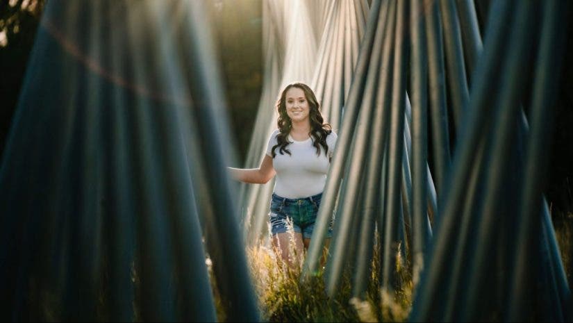 Girl with foreground for senior picture ideas