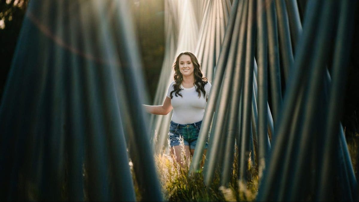 Girl with foreground for senior picture ideas