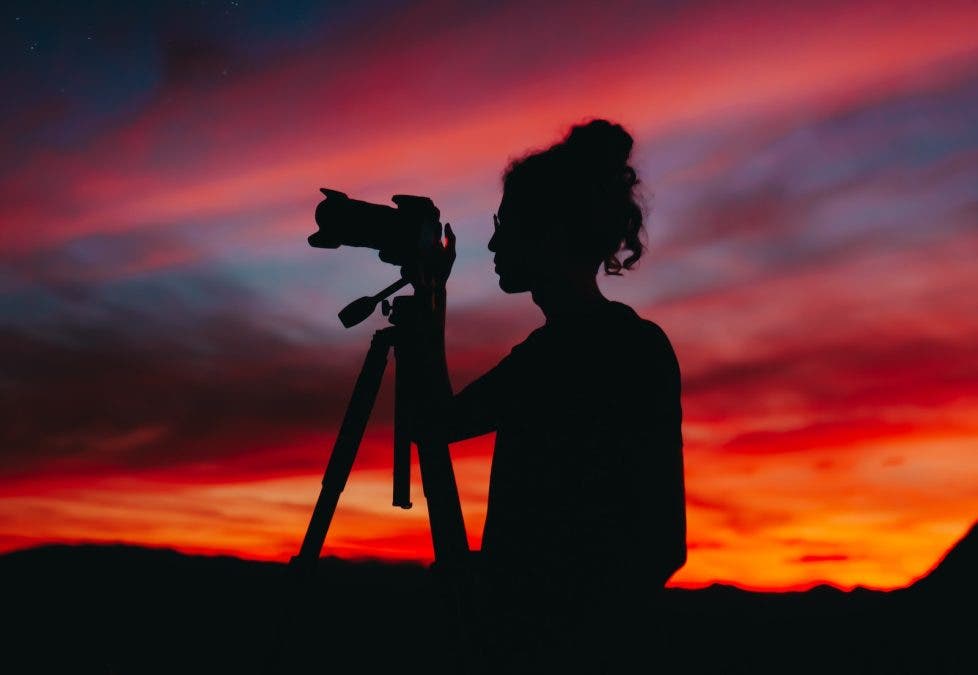 camera on tripod