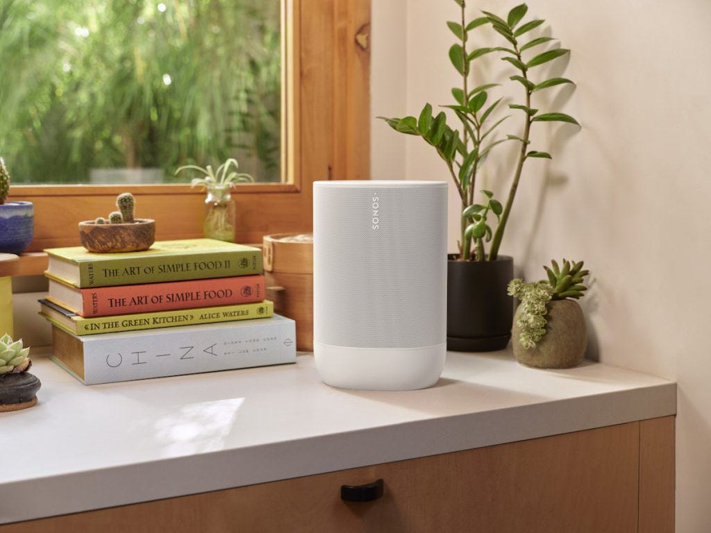 Battery Move 42West Features New and Stereo Speaker Sound 24-Hour Sonos 2