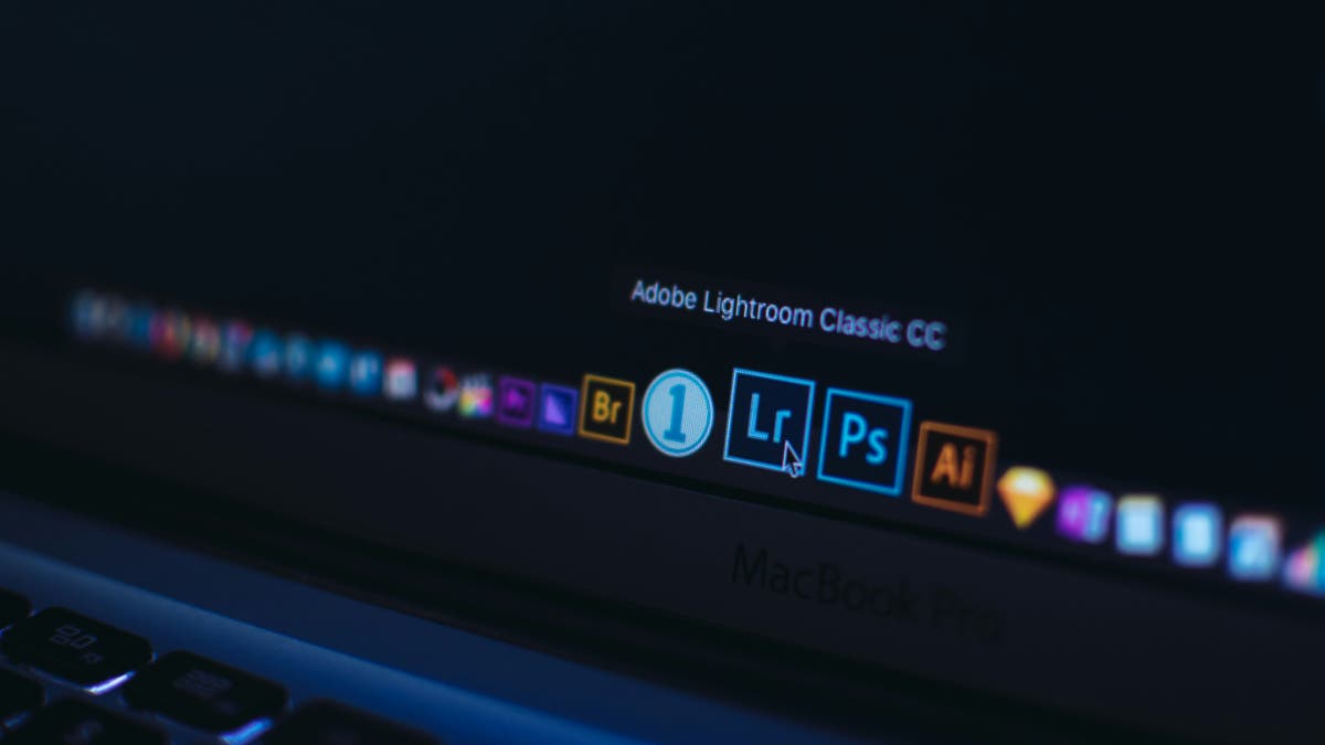 computer screen showing Adobe LIghtroom