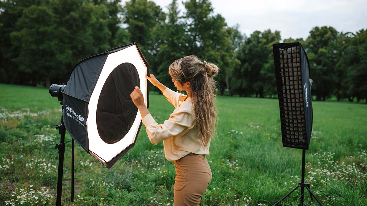 new profoto softboxes with Mira and Thilda @mirathilda