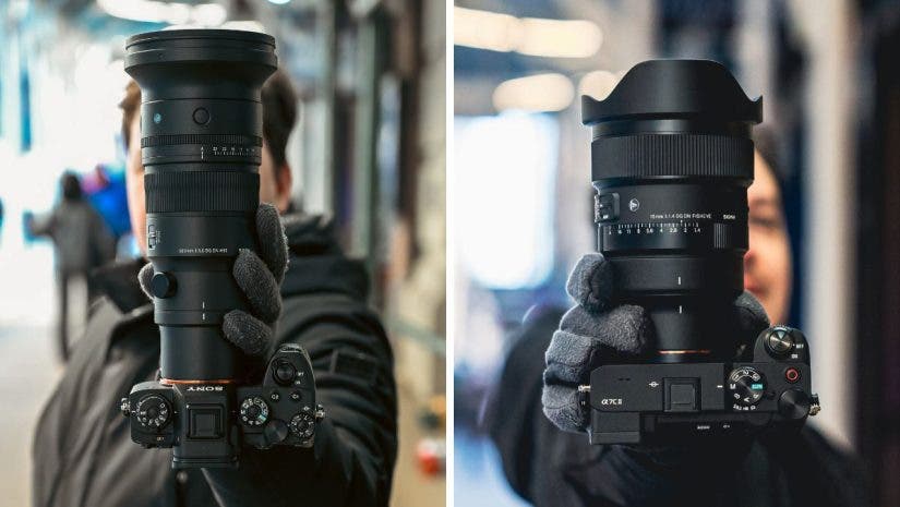 sigma 500mm and 15mm lenses