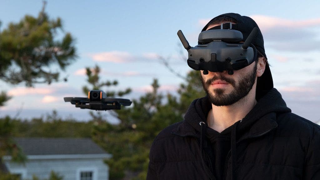 dji avata 2 drone, goggles, and remote control