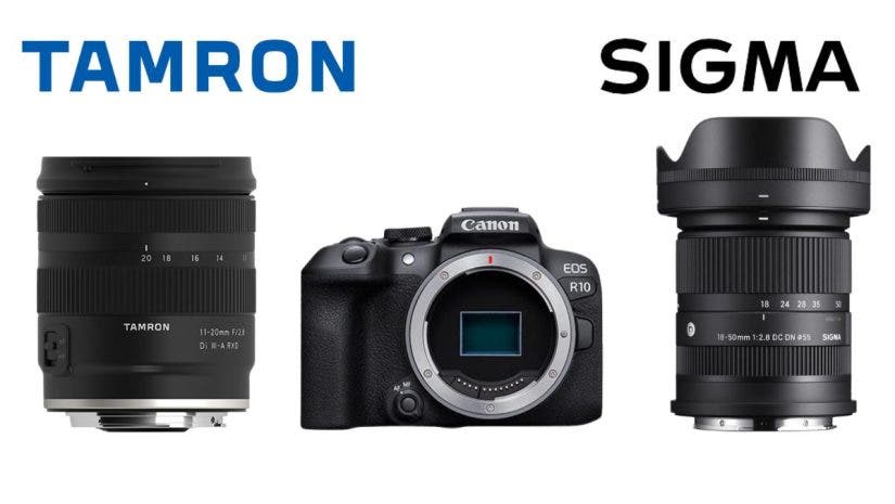 TAMRON AND SIGMA RF Compatible lenses.