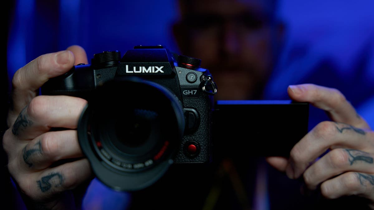 Creator holds LUMIX GH7