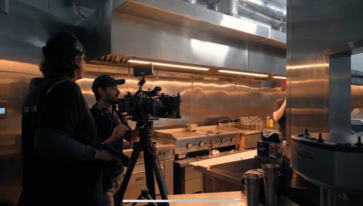 Behind the scenes of a brand film for restaurant