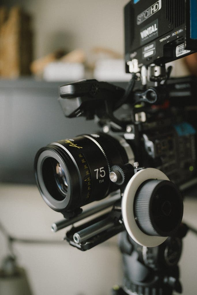 Sony BURANO lens and tripod