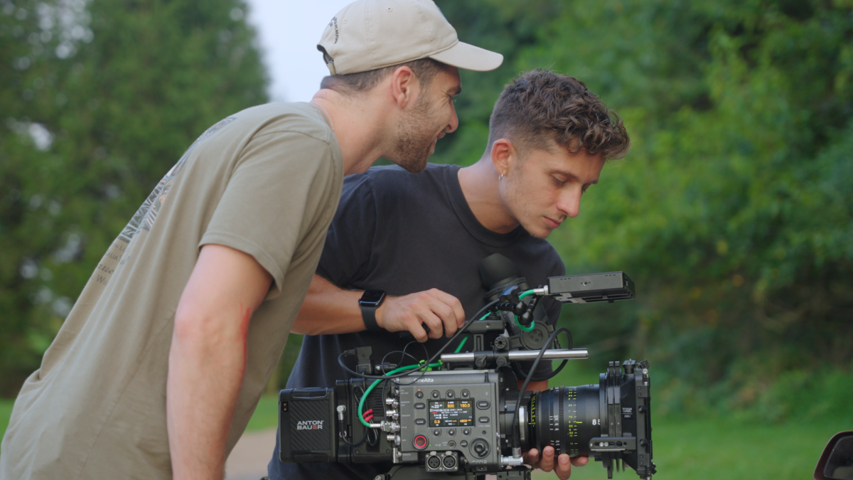 Filmmaker and crew with a Sony Venice