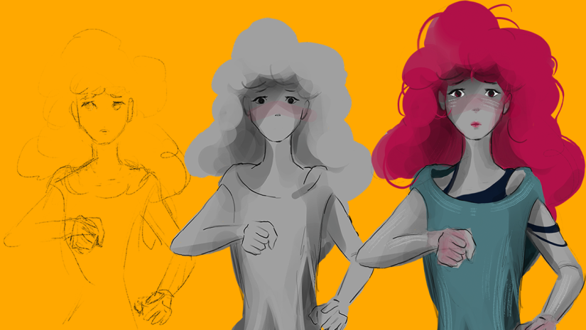 The process of digital Illustration