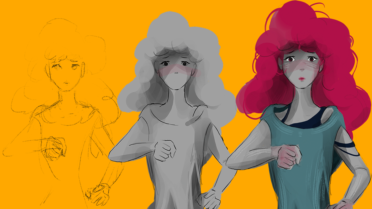 The process of digital Illustration