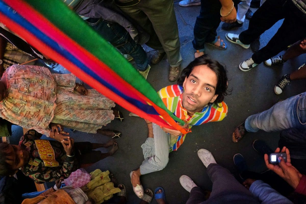 Journalism photography shows man on the streets