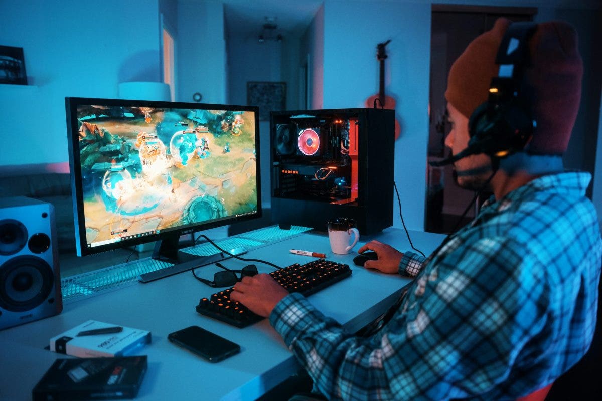 gamer uses one of the best graphics cards in his setup