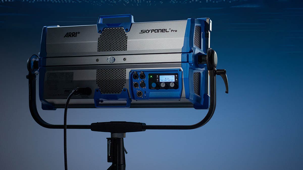 ARRI SkyPanel S60 Pro lighting.a wall blue