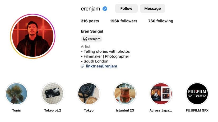 Eren's Instagram