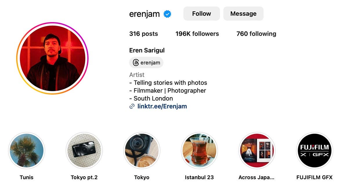 Eren's Instagram