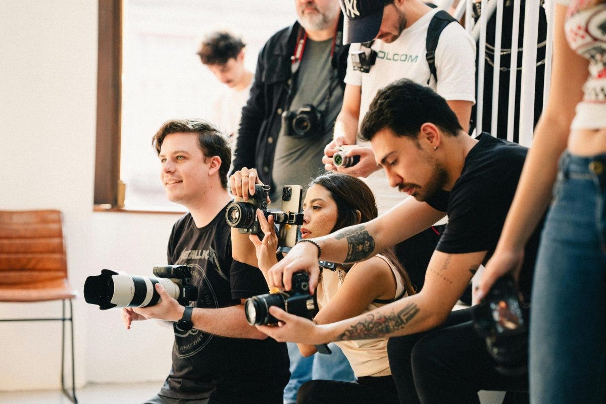Photographers collaborating with other photographers