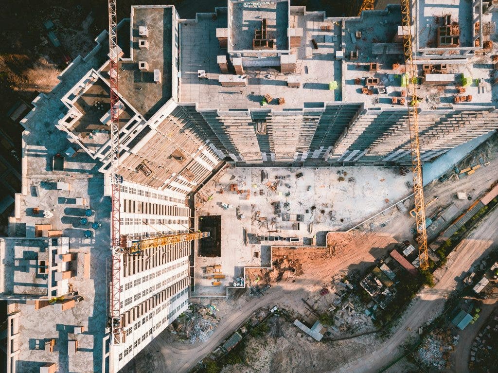 example photo of drones in construction