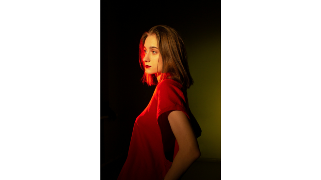 portrait photography with warm and dark lighting
