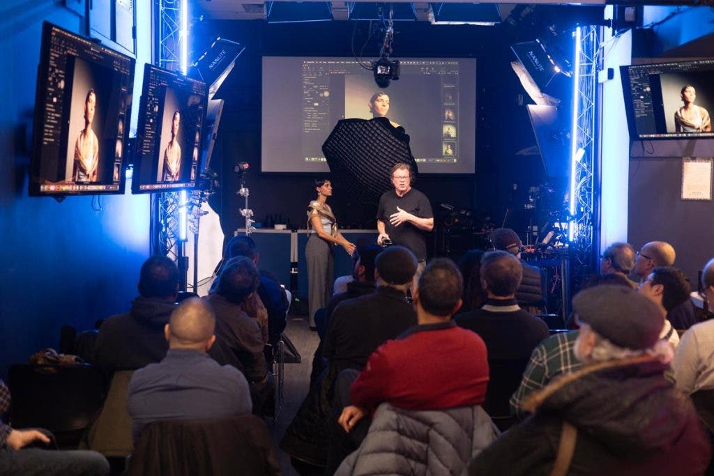 Joe McNally Teaches at the Adorama Event Space. Photo by Akiva Clair